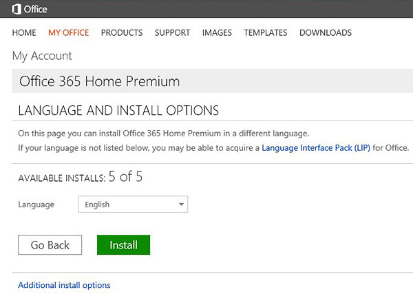 Re-download microsoft office 2013